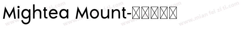 Mightea Mount字体转换